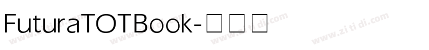 FuturaTOT  Book字体转换
